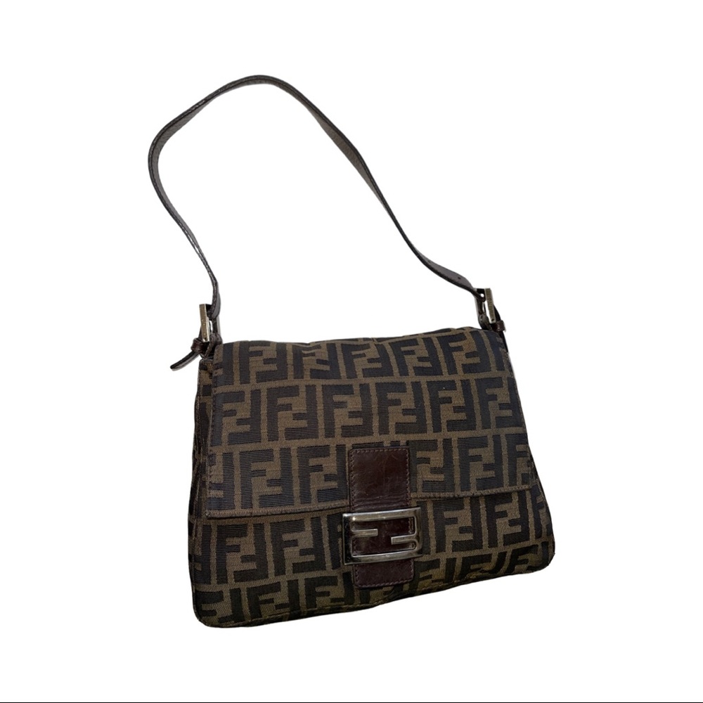 Fendi monogram medium baguette